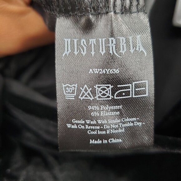 Disturbia Cleome Floral Embroider Velour Faux Wrap Mini Dress Women Size 16 NWT - Picture 8 of 16